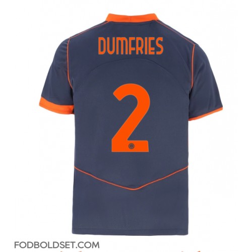Inter Milan Denzel Dumfries #2 Tredjetrøje 2025-26 Kortærmet